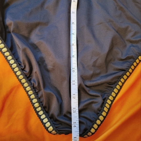 NWT Gibson latimer Europe black 1pc swim  large trim in gold - Picture 13 of 16